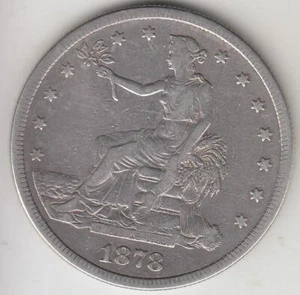 1878-S TRADE DOLLAR VERY FINE - Picture 1 of 2