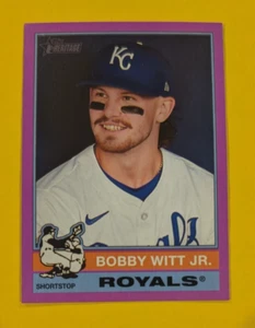 2025 Topps Heritage 1976 Light Purple from Hanger Pack Bobby Witt Jr Royals - Picture 1 of 1