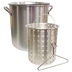 Camp Chef Aluminum Cooker Pot - Indoor & Outdoor Cooking Pot Set with Straine... - Picture 1 of 7