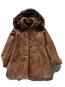 shearling coat girls 10-12 years  - Picture 1 of 11