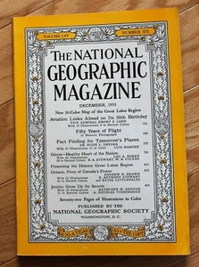 National Geographic diciembre de 1953; aviación; 50 años de vuelo; Jericó; Ontario - Imagen 1 de 9