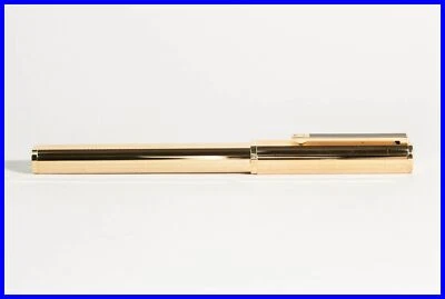 Pluma Estilográfica NOS DUNHILL Chapada en Oro, con Ala Montblanc Oro Fino 18ct 750 Nueva en Caja Foto 1 de 4