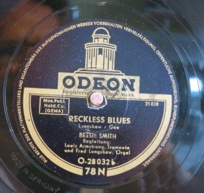 Bessie Smith 78 RPM / Reckless Blues & St. Louis Blues (15-0524-HS) - Bild 1 von 2