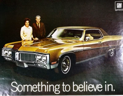 PRINT AD 1969 1970 Buick Something to Believe In Electra Limited 2dr 10.5x13 - Image 1 of 2