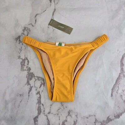 J Crew Parte Inferior de Natación XXS Naranja Bikini Correa Scrunchie Cobertura Completa Traje de Baño Foto 1 de 4