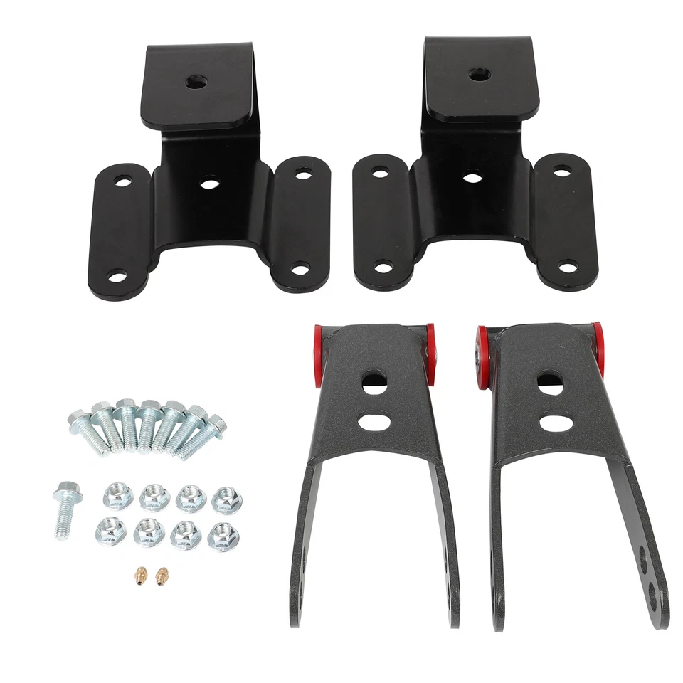 2"-4" Drop Shackles Hangers Lowering Kit For Dodge RAM 2500 3500 1994-2002 2WD Foto 1 de 4