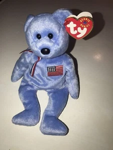 Nuevo Ty Beanie Babies Baby America The Bear 11 de septiembre de 2001 Cruz Roja - Imagen 1 de 14