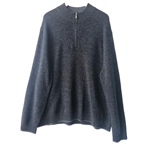 Tommy Bahama Herren Pullover Extra Big (1XB) Grau Merinowollmischung 1/4 Zip - Bild 1 von 8