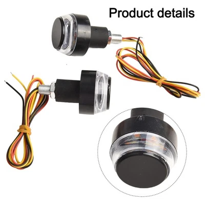 Enhance Safety with LED Handlebar End Blinkers Suitable for Most Motorcycles - Image 1 of 4
