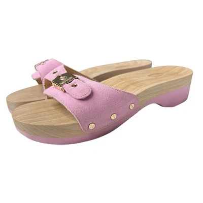 Sandalia de Ejercicio Dr. Scholl's Original Madera Slide X Kate Spade Rosa Zapato Talla 9 Foto 1 de 4
