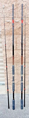 2 NUEVOS SHAKESPEARE UGLY STIK BIGWATER 9 fT Med Heavy Spinning Rod USBWSF1530S902 Foto 1 de 4