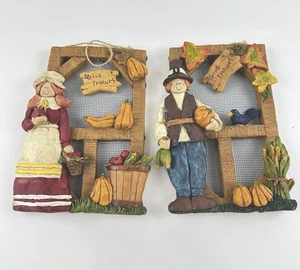 Nantucket Set If 2 Pilger Figuren Erntedank Herbst - Bild 1 von 7