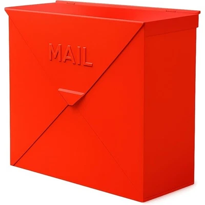 Heavy Duty Wall Mount Mailbox Waterproof Rustproof Metal Large Capacity Outdoor - Image 1 of 4