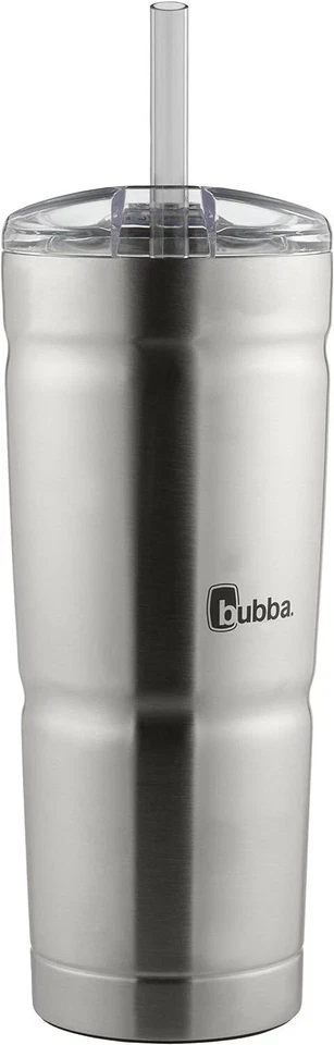 Vaso de acero inoxidable aislado Bubba Envy S con pajita 24 oz tapa transparente humo Foto 1 de 1