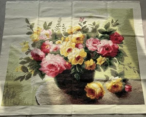 Handmade Gift completed finished cross stitch Flower 29''x 23'' New Decor - Picture 1 of 8