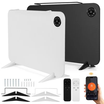 Infrarotheizung Elektroheizung auf App/Wifi Thermostat Standgerät/Wandmontage