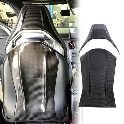 For Mercedes A CLA Class A35 A45 CLA45  Dry Carbon Seat Back Covers Trims 2PC - Image 1 of 4