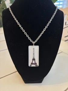 Eiffelturm Anhänger Halskette Modeschmuck - Bild 1 von 3