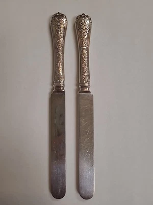 Antiguo juego de 2 cuchillos Gorham de plata de ley zodiaco de 1912 Foto 1 de 4