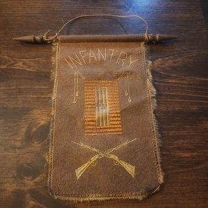 Antikes seltenes WW1 INFANTERIE 1 STERN BANNER, "Finsternis 1917" auf dem Etikett - Bild 1 von 18