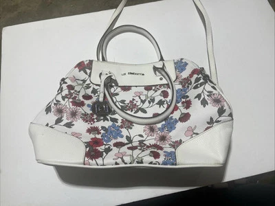 Liz Claiborne Lillian Dome Satchel Women's Purse Floral spring Crossbody Handle - Image 1 of 4