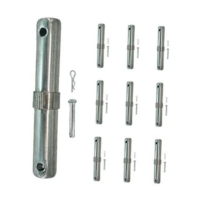 10 piezas pasadores de acoplamiento de andamios: 1-3/8" OD x 9" L andamio de alta resistencia  Foto 1 de 4