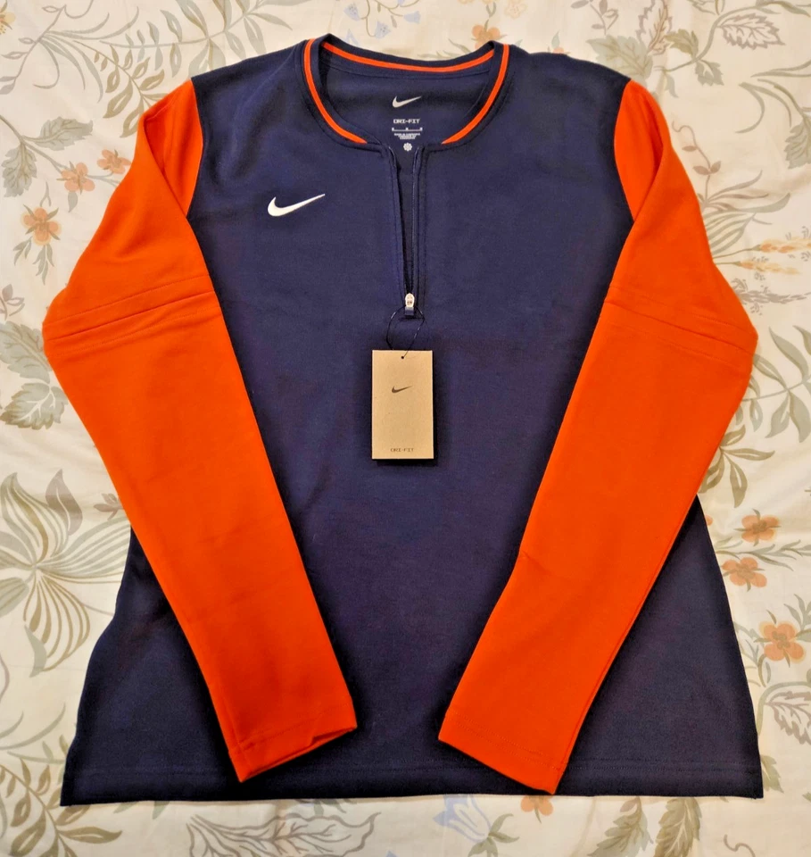 NIKE WOMENS DRI FIT 1/4 ZIP CREWNECK SWEATSHIRT FJ9572-423 (M)