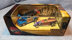 Vintage 2002 Hot Wheels WILD WOOD  2 Car Set - Picture 1 of 11