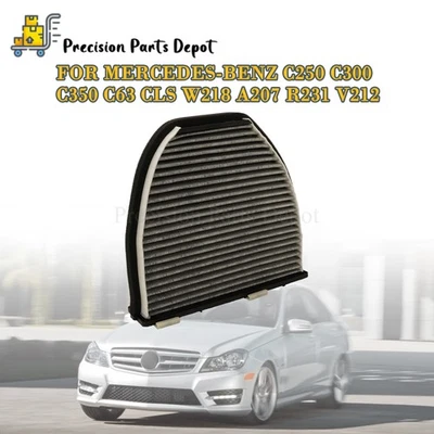 Cabin Air Filter For Mercedes-Benz C250 C300 C350 C63 CLS W218 A207 R231 V212 Foto 1 de 4
