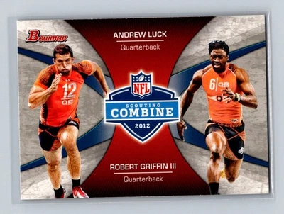 2012 Bowman #CC-LG Andrew Luck / Robert Griffin III Stanford / Baylor - Image 1 of 2