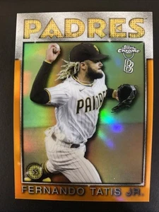 FERNANDO TATIS JR TOPPS CHROME BEN BALLER ORANGE REFRACTOR #15/25 - Picture 1 of 2
