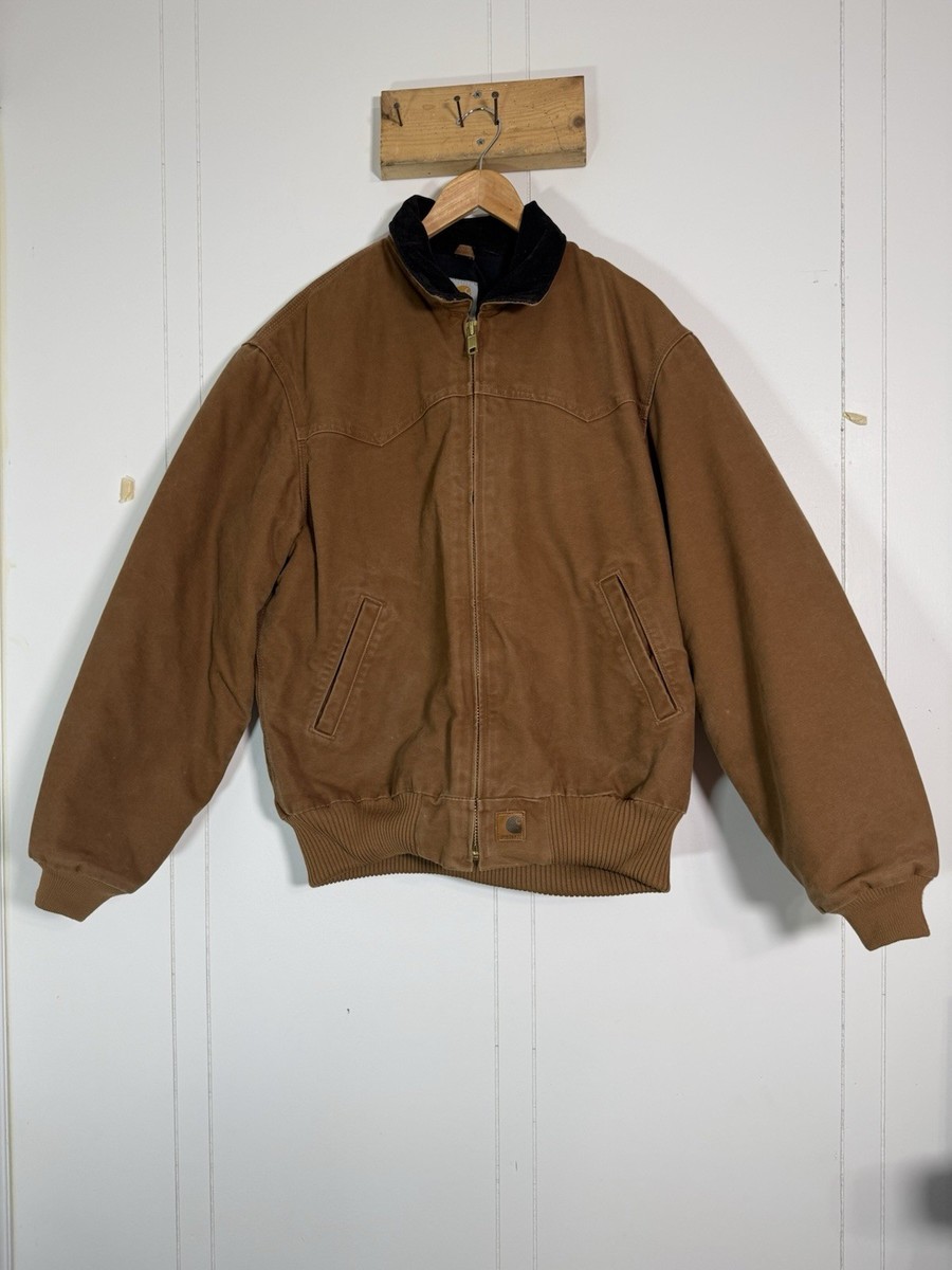 ジャケット・アウター so1ro322 80s Carhartt Sant Fe Jacket Vintage 1980s Carhartt Red Santa Fe Work Jacket / Workwear