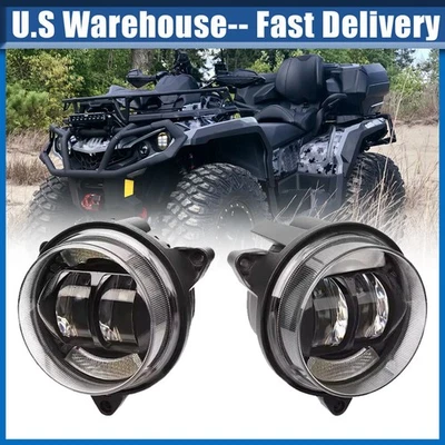 LED Headlight Low Beam with DRL For Can Am Outlander Max 1000R 650 850 2018-2022 - Image 1 of 4