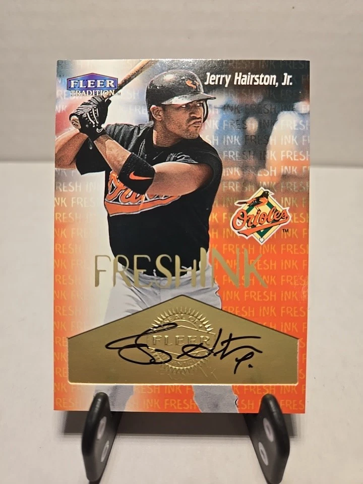 Fleer Tradition 2000 tinta fresca Jerry Hairston Jr autógrafo ShoWtiMeCardZ 071625 Foto 1 de 4