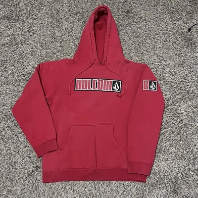 Vintage Volcom Surf Wear Graphic Hoodie Sweatshirt Size SM 90s y2k Skate Punk - Image 1 of 4