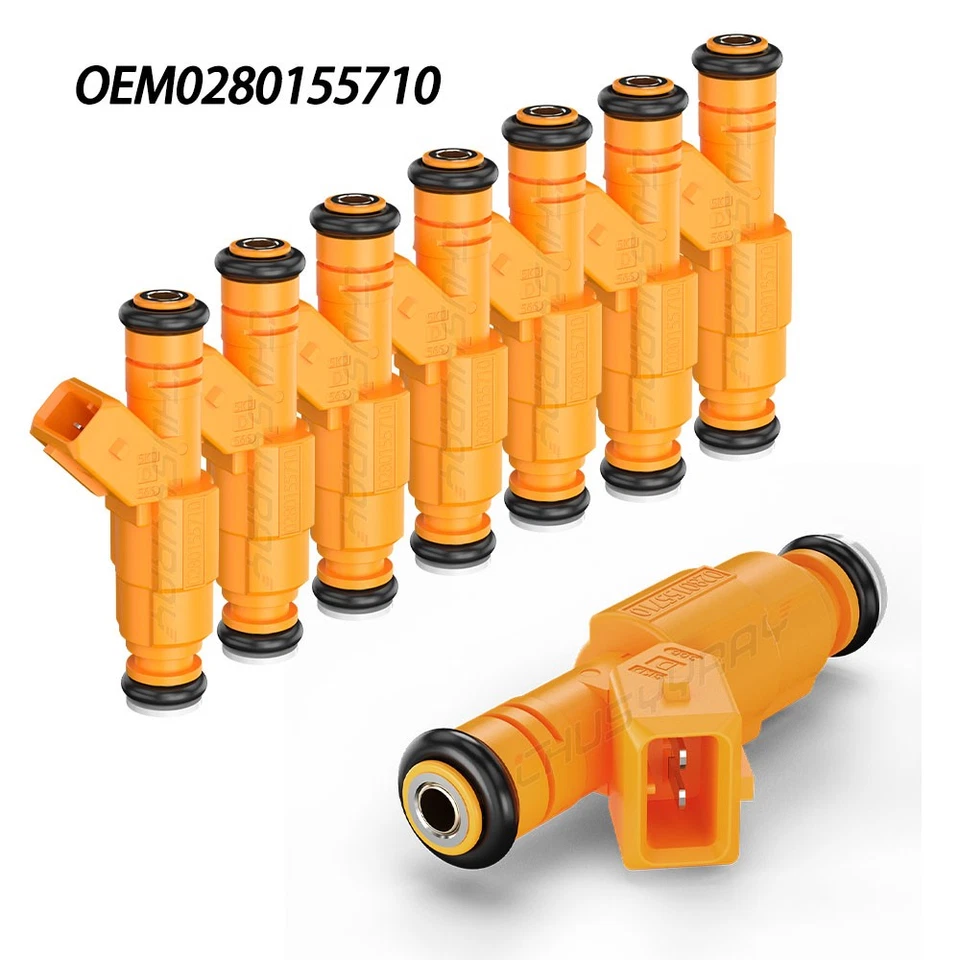 Juego (8) Inyectores de combustible OEM 0280155710 PARA 1994-1998 Lincoln Town Car 4,6 L V8 Foto 1 de 4
