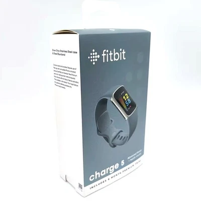 Fitbit Charge 5 Fitness&Activity Detection Heart Rate Monitor S & L Sizes Blue - Image 1 of 4