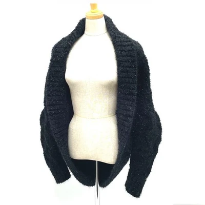 UNUSED DOLCE&GABBANA FXA59T No button Dolman sleeve Angora knit cardigan - Image 1 of 4