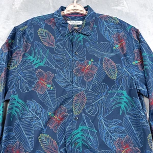 Tommy Bahama The Siesta Key Shirt Mens L Hawaiian Tropical Floral Long Sleeve - Picture 1 of 9