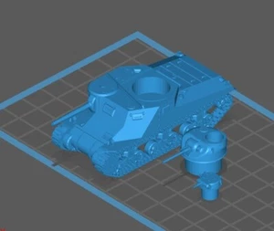 15mm/1:100th Resin WW2 American M3A4 Lee - Picture 1 of 1