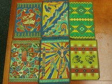 Lot Of 6 Antique Native American Tobacco Felts