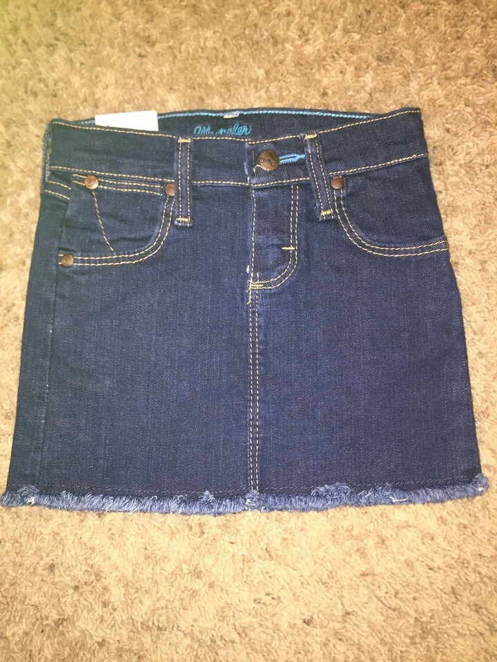 Saia Cowgirl Youth GIRLS NEW WRANGLER Tamanho 5 Regular Ajustável Cintura Azul Escuro - Imagem 1 de 2