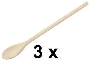 3 x Senflöffel Konfitürelöffel Marmeladenlöffel Löffel oval 20 cm aus Buchenholz - Bild 1 von 3