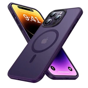 Magnetic for Case [Compatible with MagSafe] [Strong iPhone 14 Pro Deep Purple - Picture 1 of 7