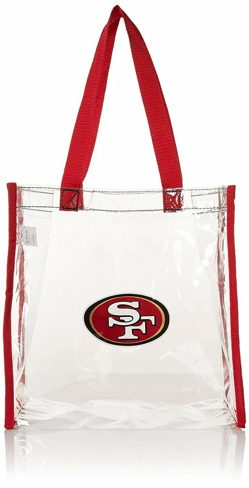 Forever Collectibles San Francisco 49ers Clear Basic Tote Bag