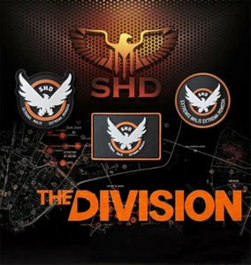 The Division SHD Badge Morale Military PVC Tactical Patches Badge 3pcs  - Picture 1 of 4