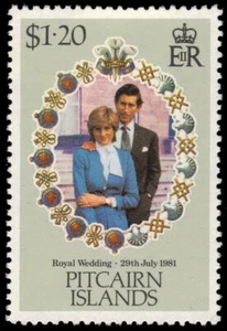 PITCAIRN ISLAND 208 - Prince Charles and Lady Diana Royal Wedding (pa48599) - Picture 1 of 1