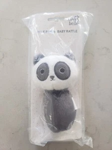 Plush Soft Panda Baby Rattle Soft First Toy Sass and Belle - Picture 1 of 2