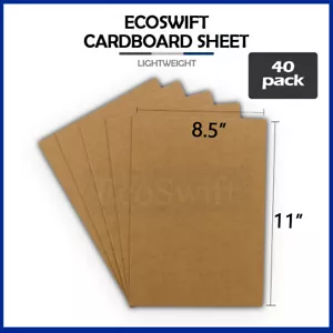 40 8,5x 11 EcoSwift Spanplatten Karton Sammelalbum Scrapbooking Blätter 8 1/2 x 11 - Bild 1 von 6