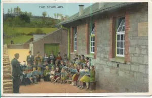 VERY NICE RARE POSTCARD - THE SCHOLARS 1957 Posted from Coleraine Londonderry - Picture 1 of 2